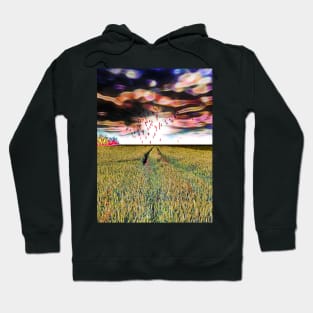 Birds over the Field Hoodie